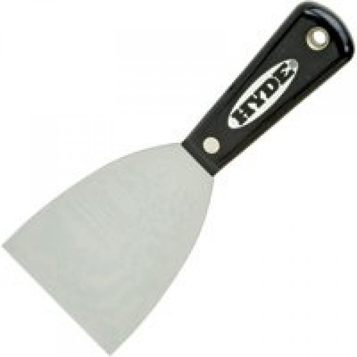 Hyde Tools 2400 Black & Silver Chisel Scraper 3" Stiff