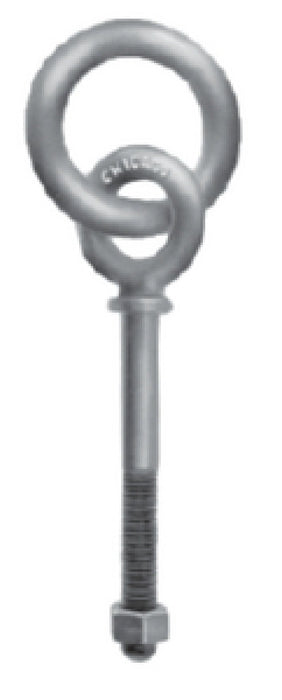 Chicago Hardware 92418 Ringbolt Galv 1/2 X 6