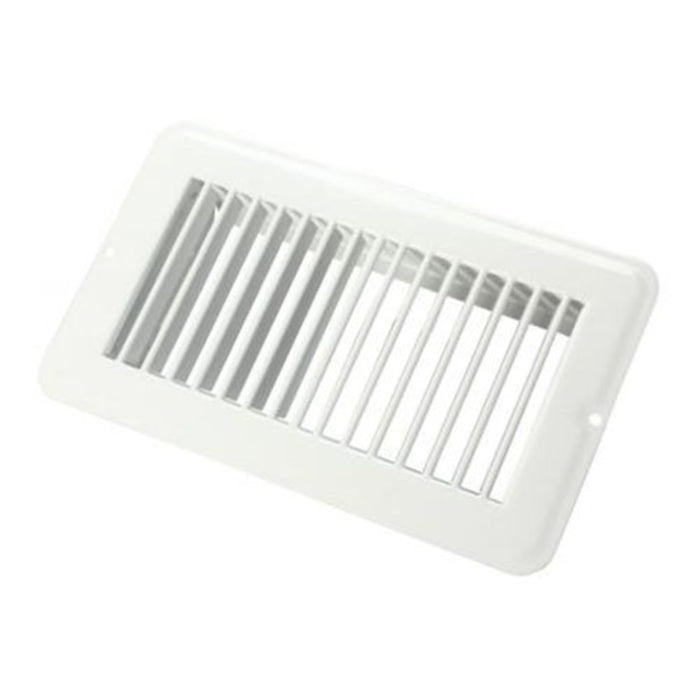 JR Products 02-28945 Metal Floor Registers, White Undampered