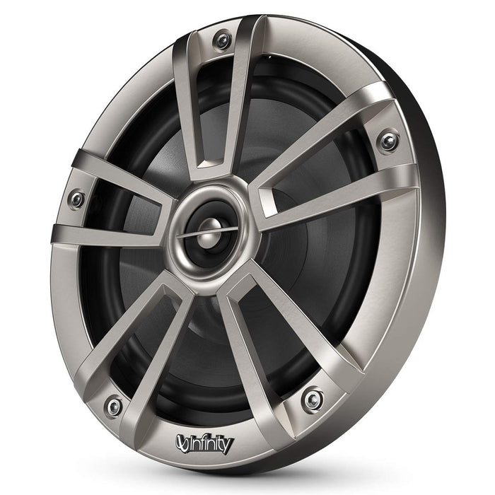 Infinity INF622MLT Coaxial Marine Speakers, 6-1/2" Titanium, 1 pr.