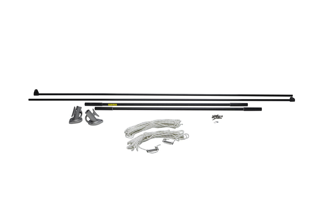 Seachoice DE3126S 79733 Mooring Whip 1 Pair Black, 12'