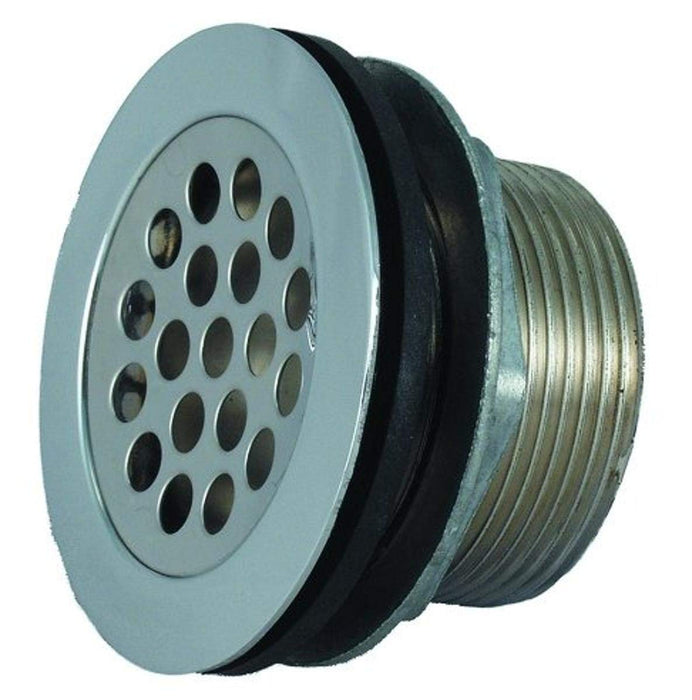 JR Products 9495-211-022 RV Shower Strainer w/ Grid, Locknut, Slipnut & Rubber & Plastic Washer
