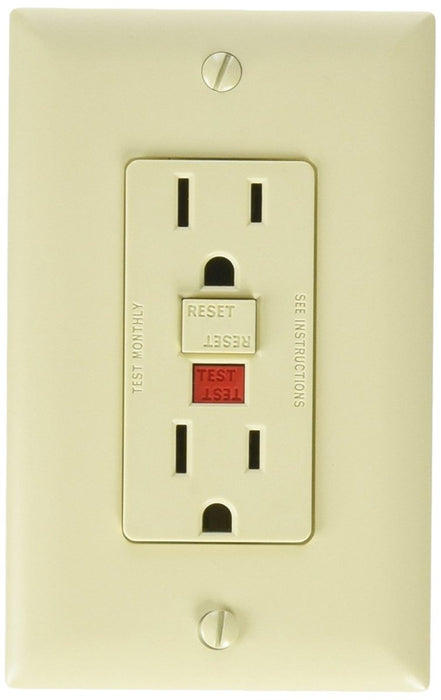 RV Designer S803 AC GFCI RV Outlet with Cover Plate