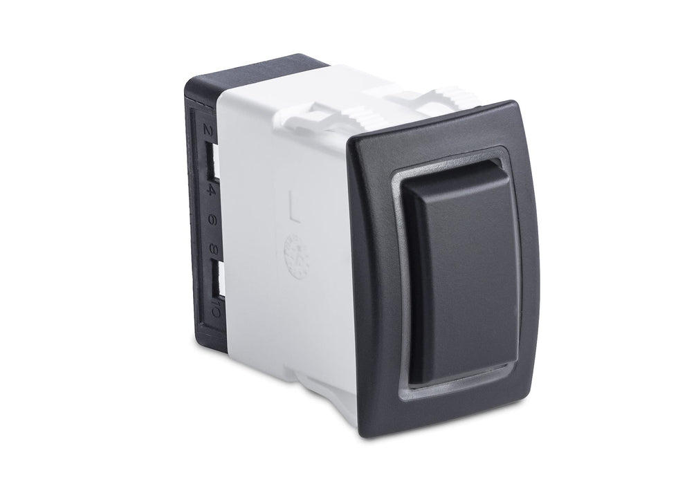 Sierra RK40660G Rocker Switch w/Halo LED Light, ON ON, DPST, Green