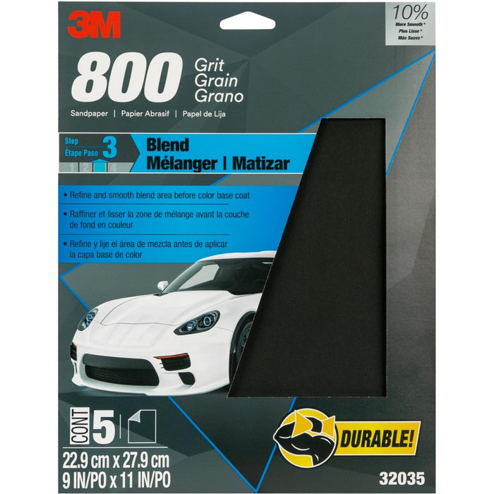 3M 32035 Imperial Wetordry P800 Pkg/5