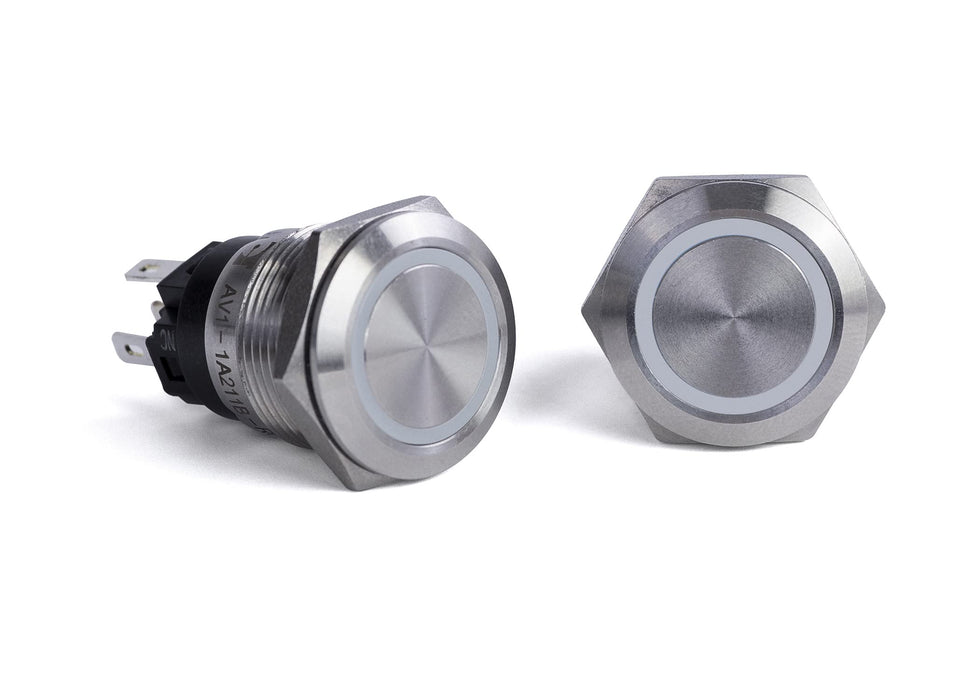 Sierra AV10030 Push-Button Switch, Off/(On), Non-Illuminating