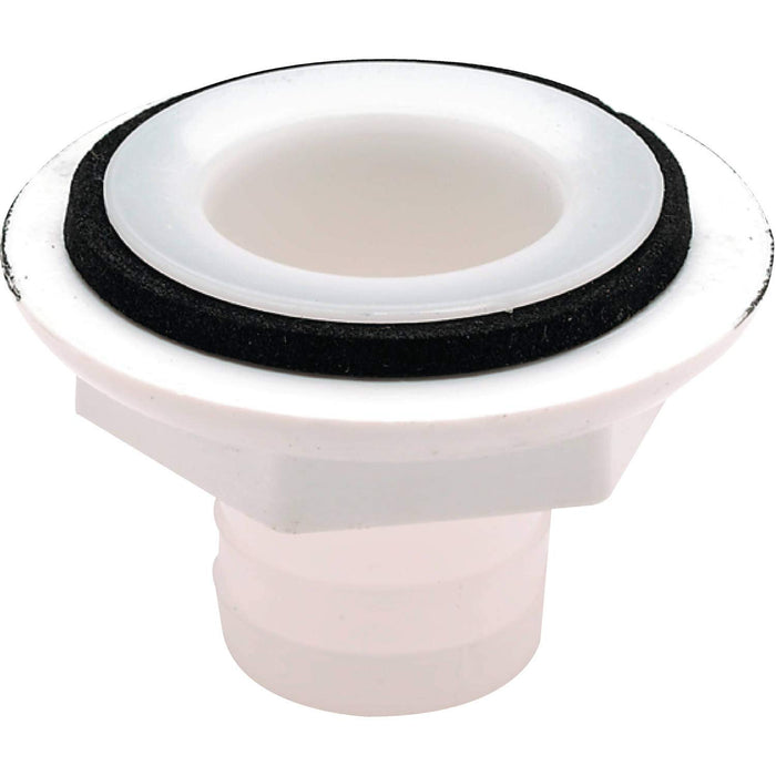 Forespar 906028 CF253 Marelon Hose Tailpipe Mushroom Head Thru Hull w/Nut, White