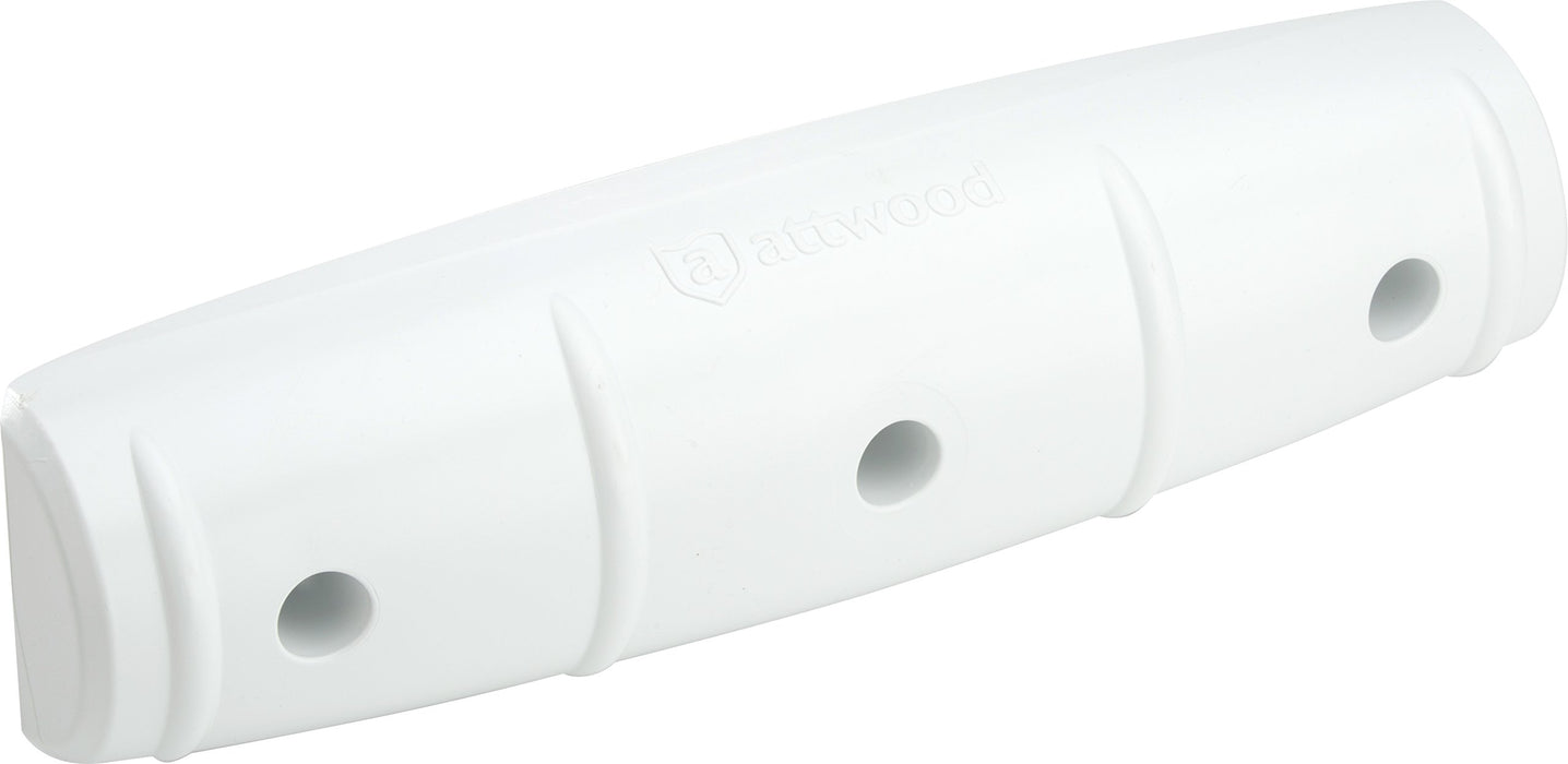 Attwood 93532-1 Softside Dock Fender, Straight-Edge, 18" x 3-1/2" x 4-1/2", (3) 5/16" Mount Holes
