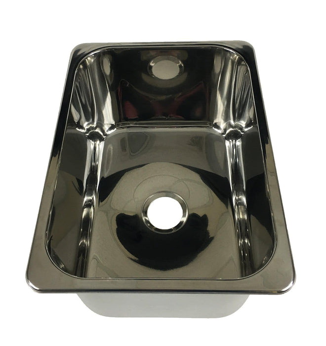 Scandvik 10218 Rectangular Stainless Steel Mirror Finish Sink