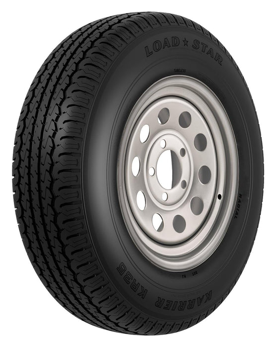 Loadstar Tires 34947 Tire & Wheel (Rim) Asm KR35, ST235/80R16 8 Hole E Ply, Modular Silver, Modular