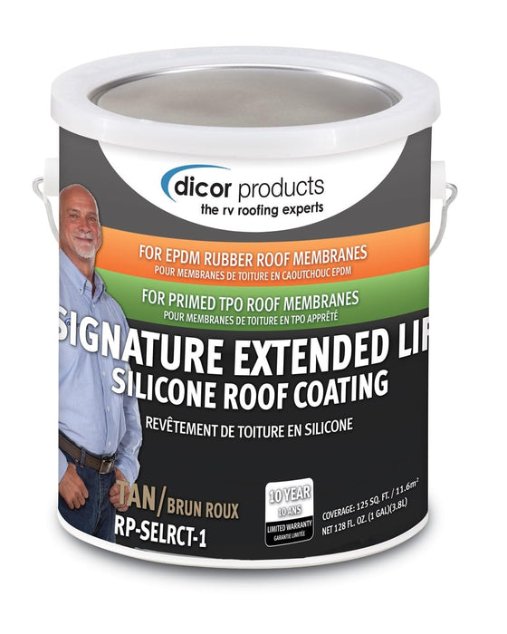 Dicor Corporation RP-SELRCT-1 Signature Extended Life RV Roof Coating™, Tan, Gal.