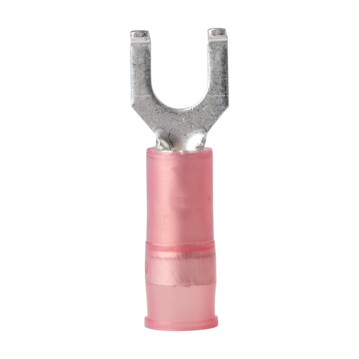 Ancor 230303 Marine Grade Nylon Spade Terminal, #10 Fastener, 22-18 Wire, Red, 6/Pk
