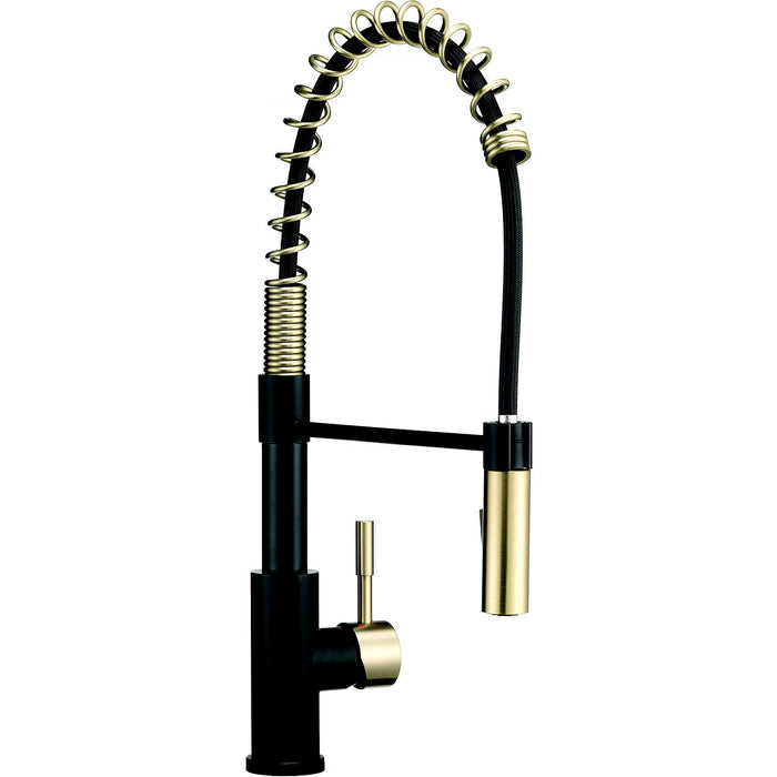 Dura Faucet DF-MK504SLK-MBMG Streamline Coil Pull-Down Kitchen Faucet