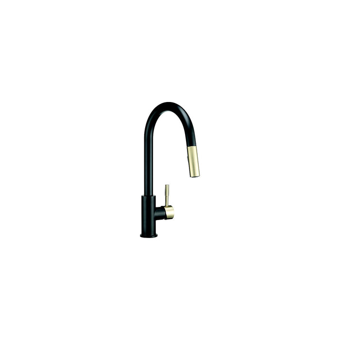 Dura Faucet DF-MK530SLK-MBMG Streamline Single Handle Pull-Down Kitchen Faucet