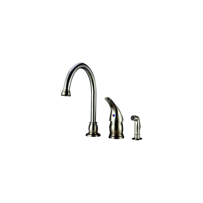 Dura Faucet DF-NMK301-VB Goose Neck Pedestal Kitchen Faucet, Venetian Bronze