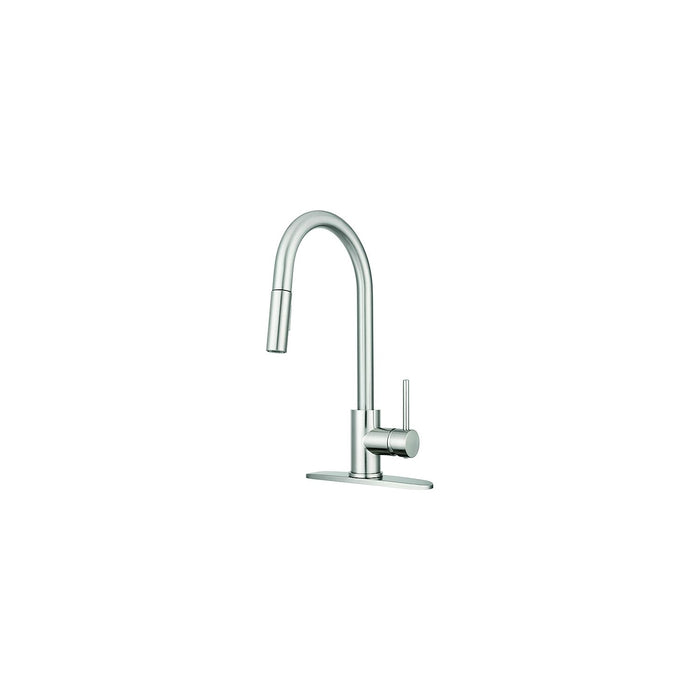 Dura Faucet DF-NMK540-SN Streamline Pull-Down Touch On/Off Kitchen Faucet, Satin Nickel