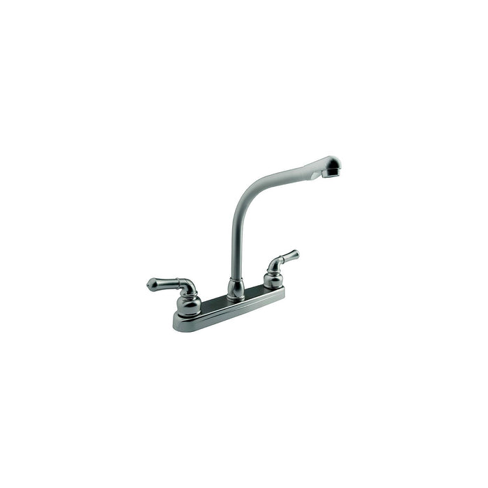 Dura Faucet DF-PK210C-SN Classical Hi-Rise Kitchen Faucet, Satin Nickel