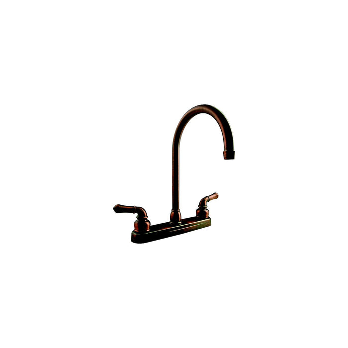 Dura Faucet DF-PK330HC-ORB J-Spout Kitchen Faucet, Oil Rub Bronze