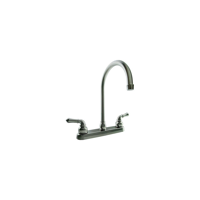 Dura Faucet DF-PK330HC-SN J-Spout Kitchen Faucet, Satin Nickel