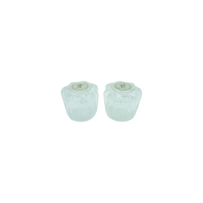 Dura Faucet DF-RKA Faucet Knobs, Crystal Acrylic, 1 pr.