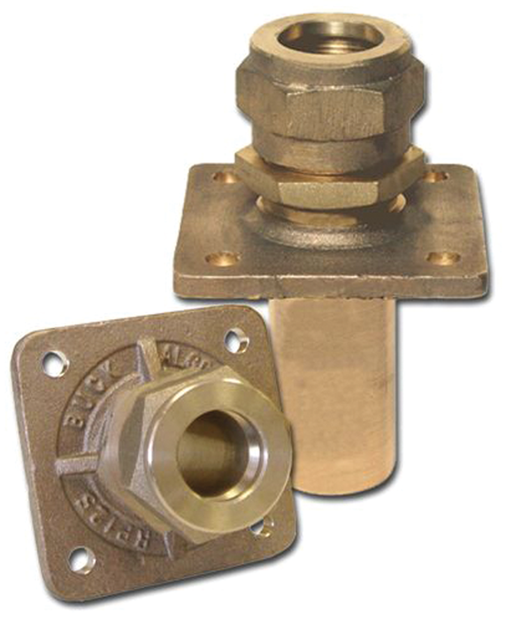 Buck Algonquin 00RP125 – RUDDER PORT - 1-1/4" OVAL, 1 1/4" SHAFT – Length 11, Width 7