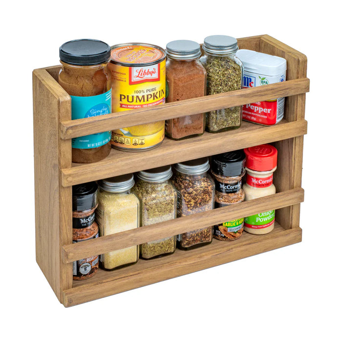 Whitecap Teak Two-Tier Spice Rack