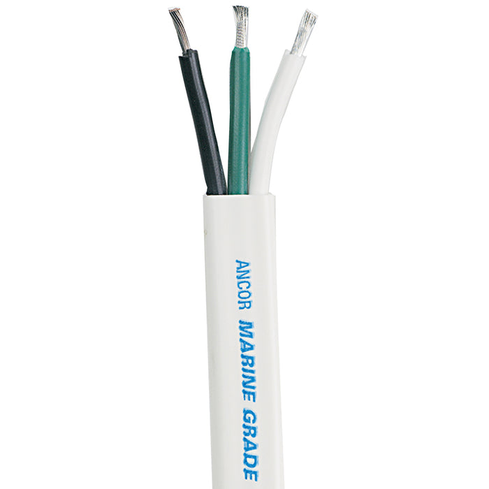 Cable triple blanco Ancor - 12/3 AWG - Plano - 25'