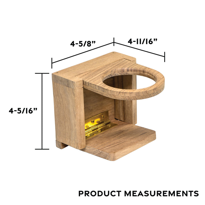 Whitecap Teak Folding Drink Holder