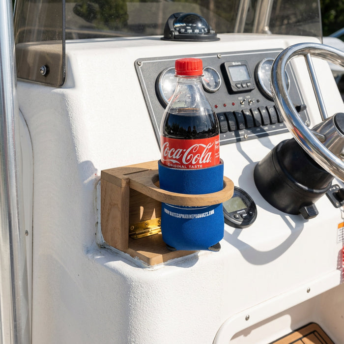 Whitecap Teak Folding Insulated Drink Holder
