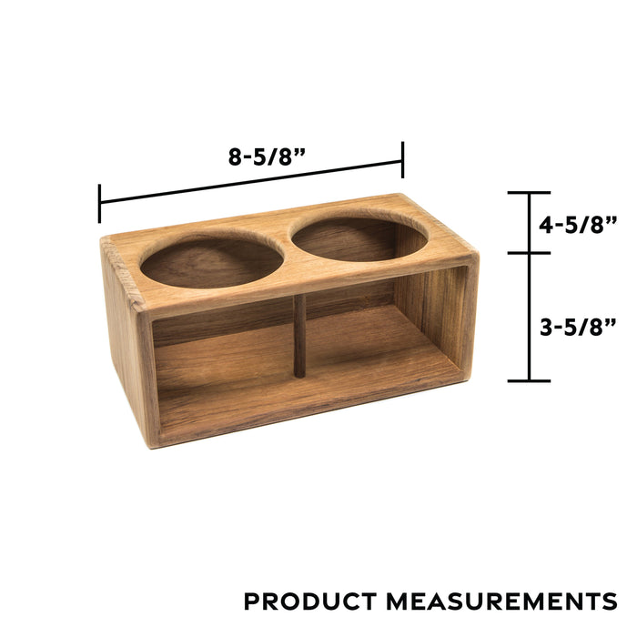 Whitecap Teak Two Insulated Drink Rack