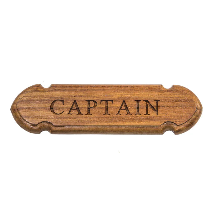 Whitecap 62670 Captain Name Plate