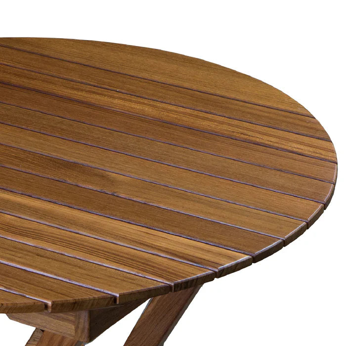 Whitecap 63057 Round Slat Top Folding Bistro Table