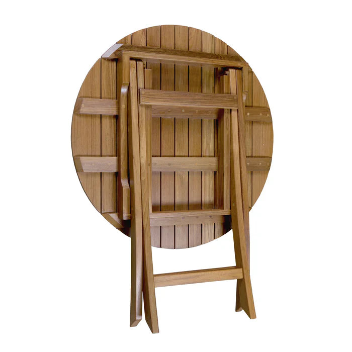Whitecap 63057 Round Slat Top Folding Bistro Table