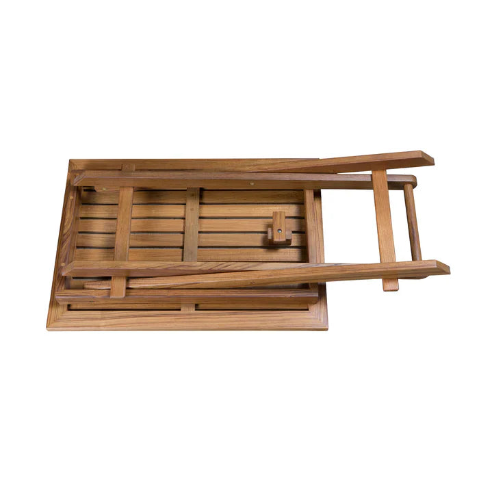 Whitecap 63058 Rectangle Slat Top Folding Bistro Table