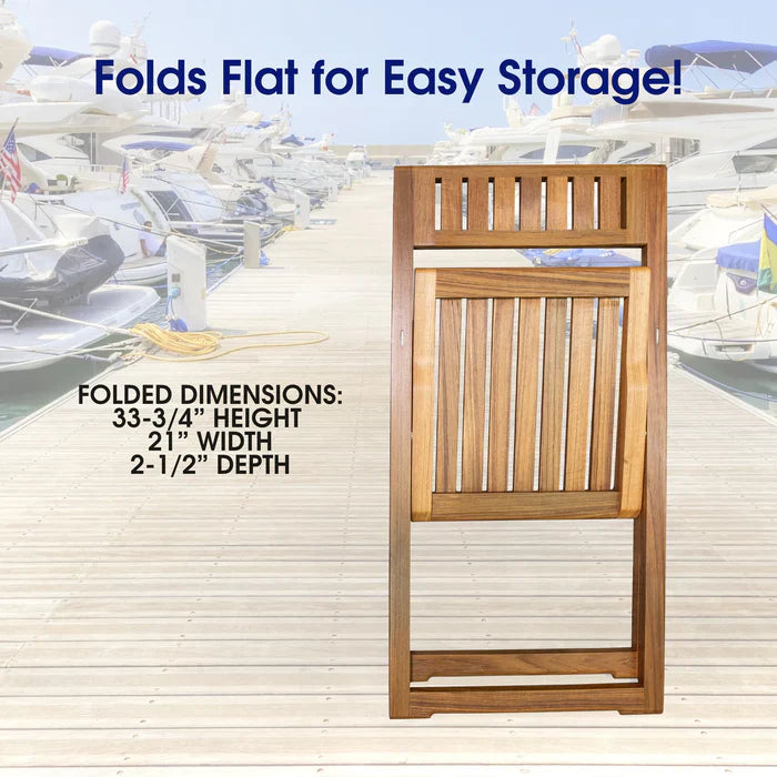 Whitecap 63059 Saylor Folding Deck Chair
