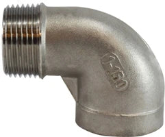 Midland 316 Stainless Steel 90 Degree Elbow 1/2" Male NPT x 1/2" Female NPT