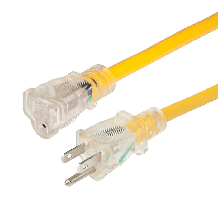 Cable de extensión iluminado Marinco 14/3 - Sin bloqueo - 15 A - 50'