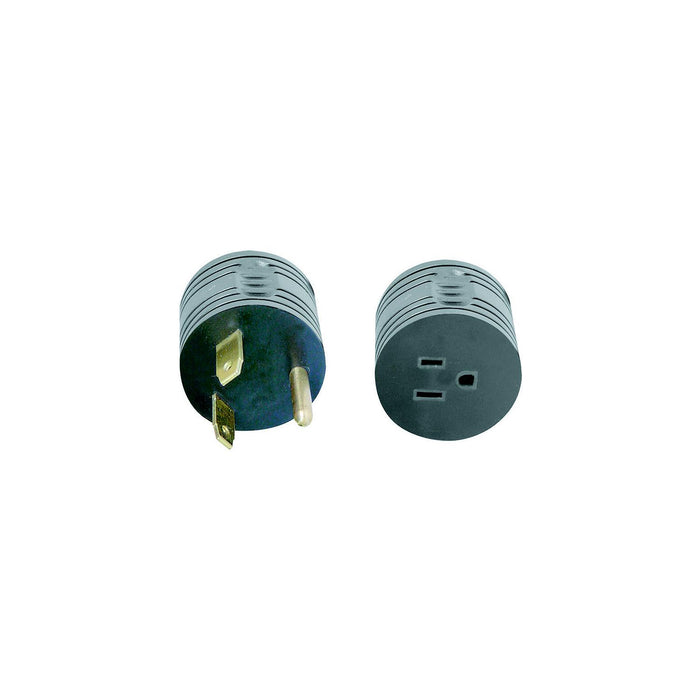 AP Products 16-00501 Round Park Adapter, 15A Female to 30A Male