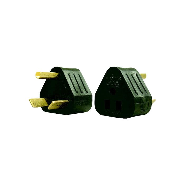 AP Products 16-00551 Triangular Park Adapter, 15A Female to 30A Male
