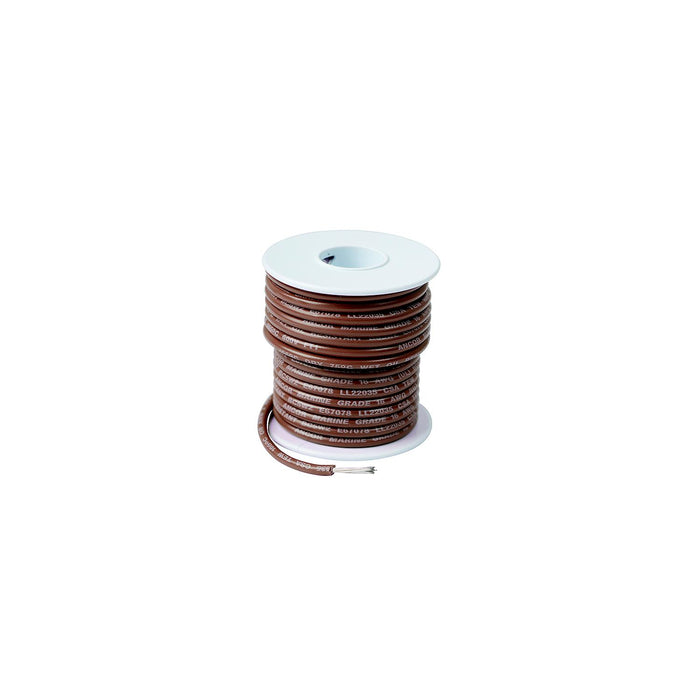 Ancor 105810 Marine Grade Tinned Copper Primary Wire, #12 AWG, 100', Tan