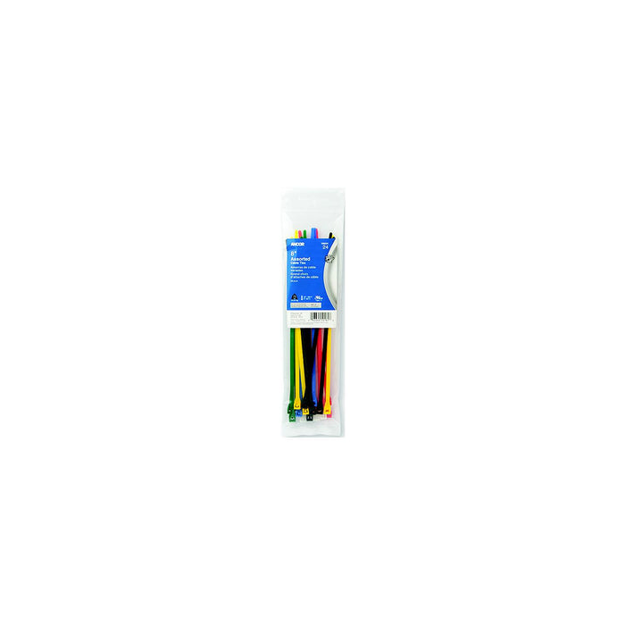 Ancor 199224 Cable Tie 8" Assorted 24Pc