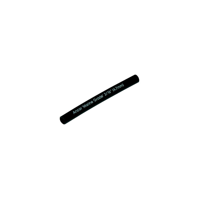 Ancor 302124 Marine Grade Adhesive Lined Heat Shrink Tubing, 3/16" x 12", Black, 10/Pk