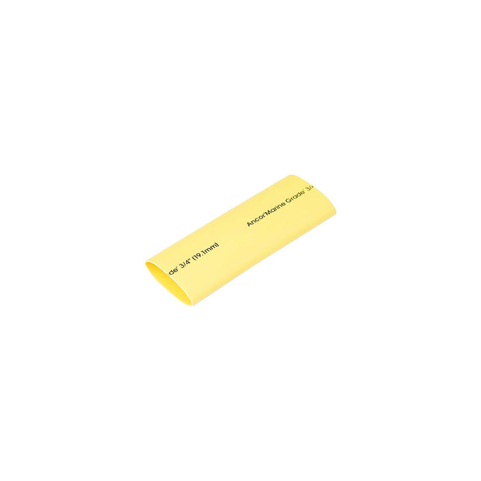 Ancor 327606 Marine Grade Heat Shrink Heavy Wall Battery Cable Tube for 2-4/0, 1" x 6" (2/Pack), Yellow