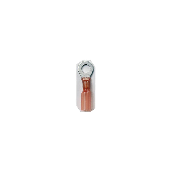 Ancor 310303 Marine Grade Heat Shrink Ring Terminals, #10 Fastener, 22-18 Wire, Red, 3/Pk