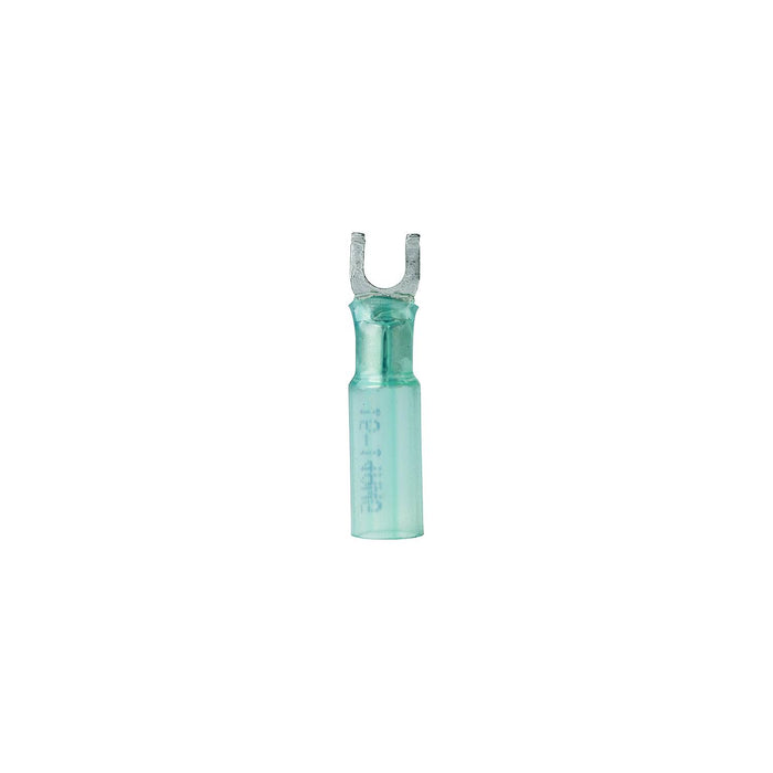 Ancor 314225 Marine Grade Heat Shrink Spade Terminal, #8 Fastener, 16-14 Wire, Blue, 25/Pk