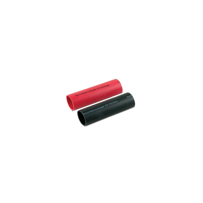 Ancor 327103 Marine Grade Heat Shrink Heavy Wall Battery Cable Tube for 2-4/0, 1" x 3" (2/Pack), Black