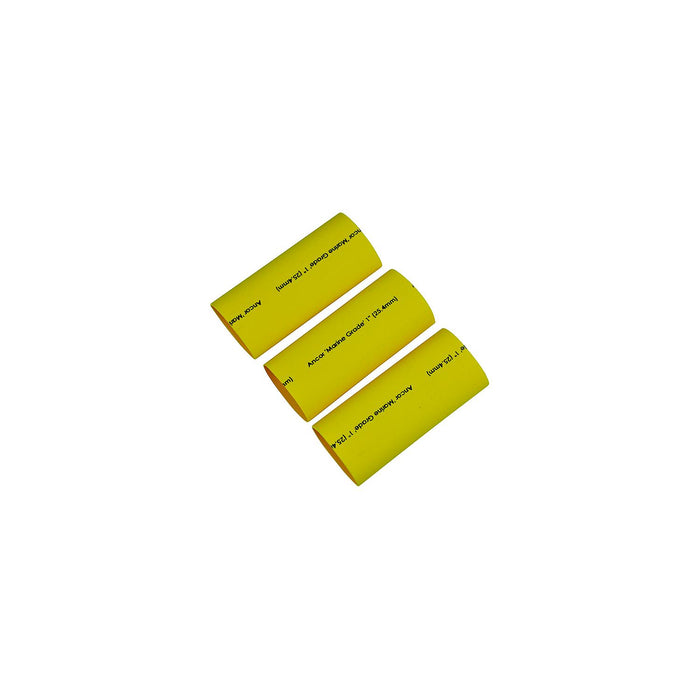 Ancor 326924 Marine Grade Heat Shrink Heavy Wall Battery Cable Tube for 8-2/0, 12" Yellow