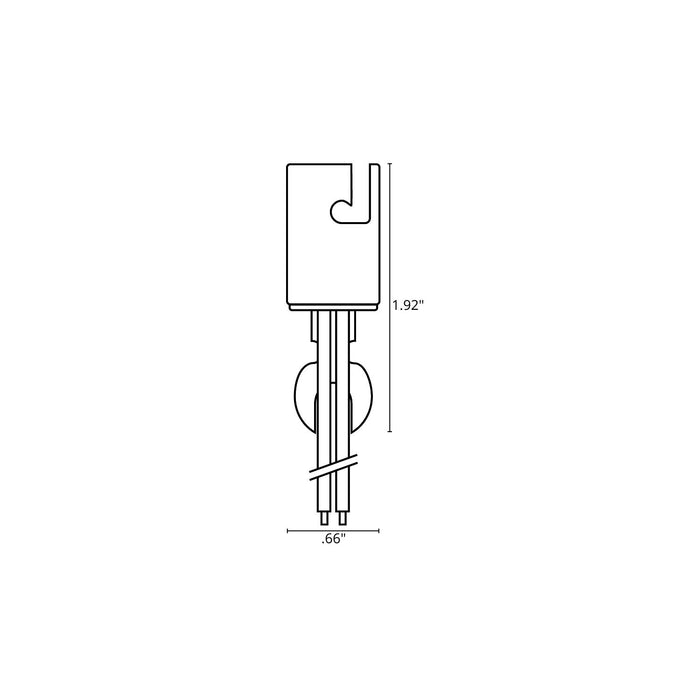 Ancor 529310 Double Contact Bayonet Bulb Socket w/8" Wire Leads