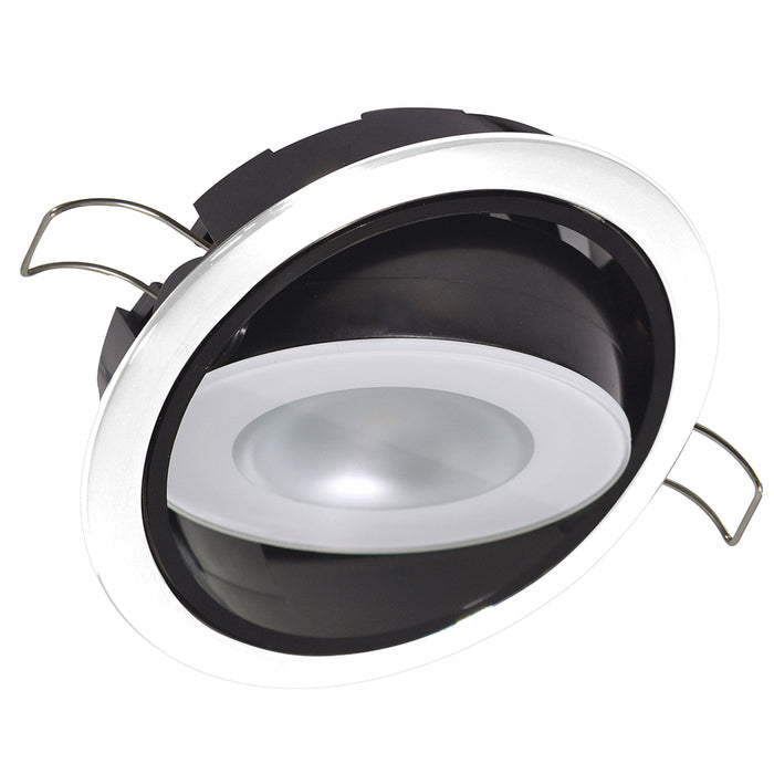 Lumitec Mirage Luz empotrable posicionable - Atenuación de espectro RGBW - Bisel blanco