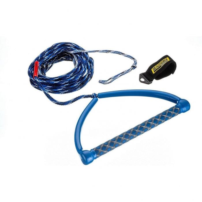 Seachoice 86724 3-Section Wakeboard Rope, 65', 15" Handle w/ Textured EVA Grip